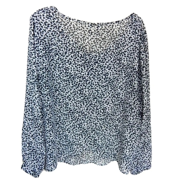 Torrid Heart Print Sheer Chiffon Top - Picture 3 of 4